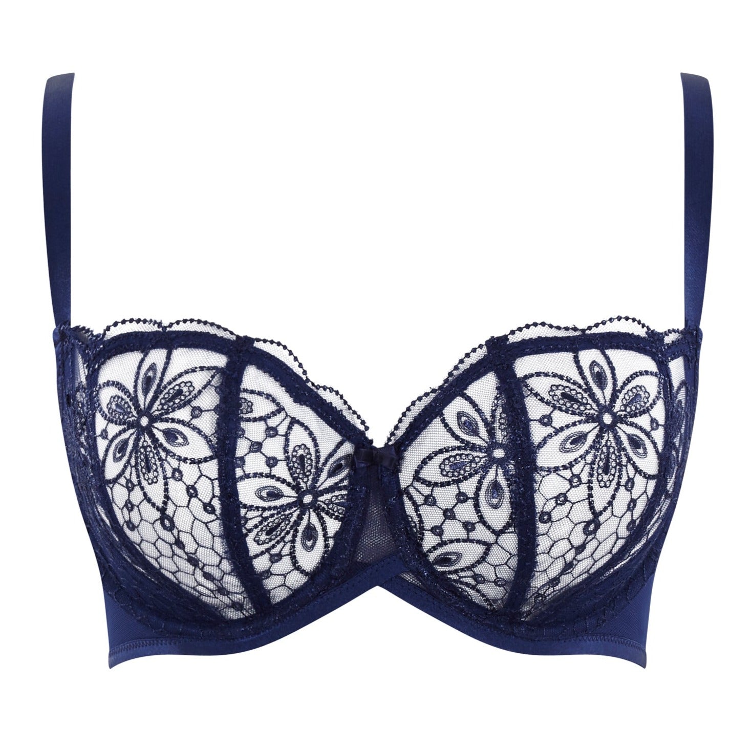 Panache Jasmine Balconette Underwire Bra - Blue Abstract – Sheer Essentials  Lingerie & Swimwear