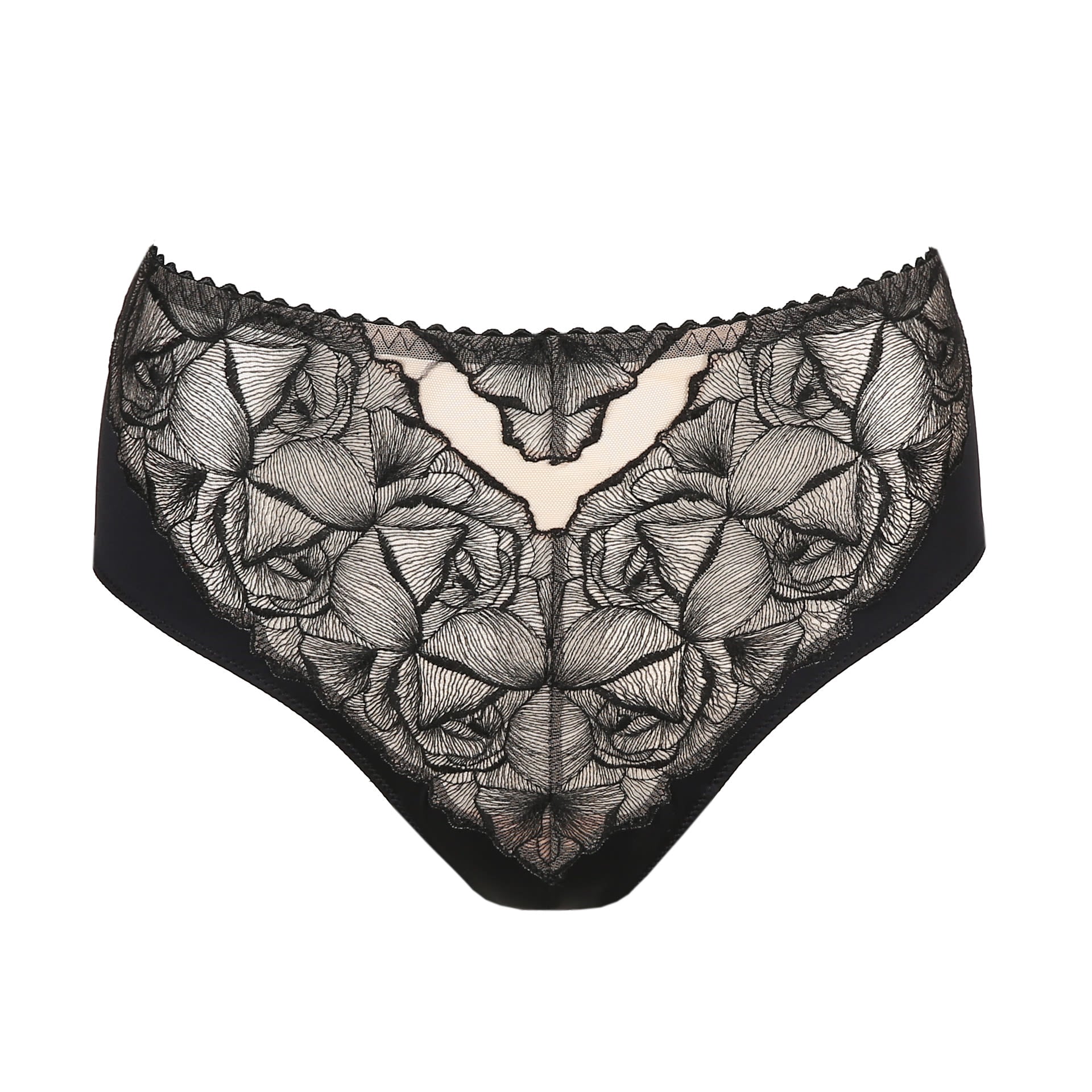 Murmur Sculpt Sheer Panties - black